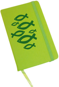 Notebook "Fische" - grün
