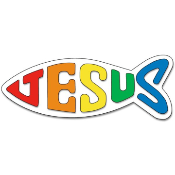Aufkleber "Jesus"