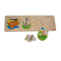 Preview: Holz-Steckpuzzle „Arche Noah, Esel, Taube, Schäfchen“