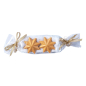 Preview: Geschenkset Stern - 2x25g Seife goldfarben, Waschhandschuh weiß