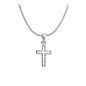 Preview: Schlangenhalskette "Kreuz" - 925er Sterlingsilber