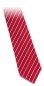 Mobile Preview: Krawatte "Streifen-Fisch-Design" - rot