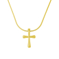 Mobile Preview: Halskette mit Anhänger Kreuz - vergoldet