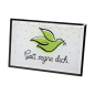 Preview: Glas-Deko - Taube "Gott segne dich"