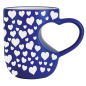 Preview: Herz-Tasse "Zu lieben ist Segen, geliebt zu werden, Glück" - blau