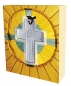 Mobile Preview: Kreuz-Halskette "Vater unser/Fischsymbol"