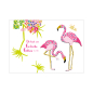 Preview: Postkarte Flamingo