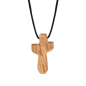 Preview: Halskette mit Kreuz aus Olivenholz