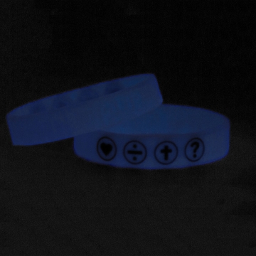 Preview: The Four Armband - blau 18 cm - fluoreszierend