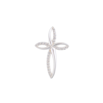 Anhänger "Blumenkreuz" - Sterlingsilber