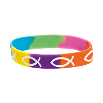 Armband "Fische-Regenbogen" - Silikon