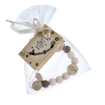 Schnullerkette aus Holz "Fischsymbol"