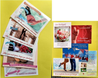 Faltkarten-Paket mit 15 Faltkarten