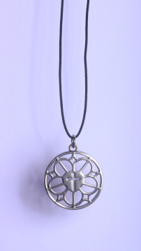 Anhänger "Lutherrose" - mit Textilband