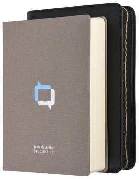 MacArthur Studienbibel - Hardcover mit Rindlederhülle in schwarz