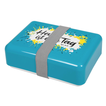 Brotdose mit Elastikband "Heute ist dein Tag"