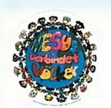 Aufkleber "Jesus verbindet Völker (Welt)" - klein