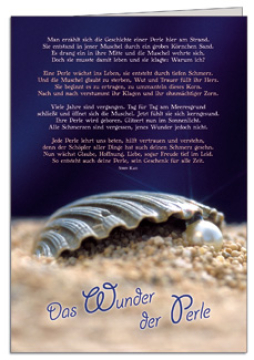 Faltkarte "Das Wunder der Perle"