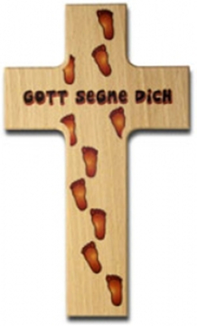 Holzkreuz "Gott segne dich"