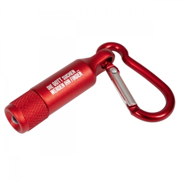 Mini Taschenlampe Karabiner "Die Gott suchen... werden ihn finden"