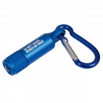 Mini Taschenlampe Karabiner "Die Gott suchen... werden ihn finden"