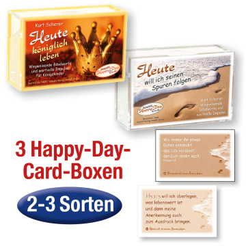 Happy-Day-Cards-Paket mit 3 Karten-Boxen von Kurt Scherer