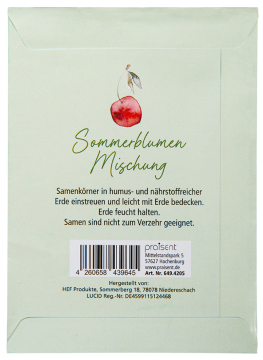 Blumensamen-Tütchen - Gott sorgt für dich