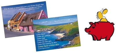 Irland-Postkartenpaket