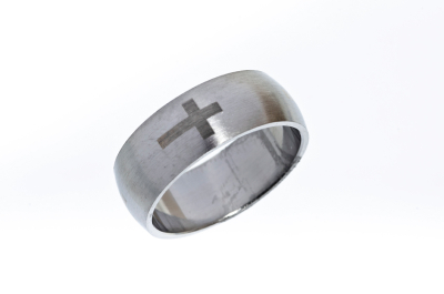 Ring "Kreuz" - aus Edelstahl