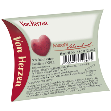 Schafmilchseife "Herz" - Gesegnete Weihnachten und ein frohes Neues Jahr