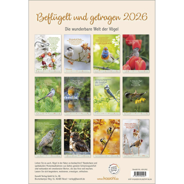 Kalender-Beflügelt und getragen 2026