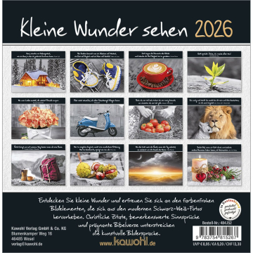 Kalender-Kleine Wunder sehen 2026 Kalender-Kleine Wunder sehen 2026
