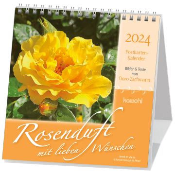 Kalender-Rosenduft mit lieben Wünschen 2024
