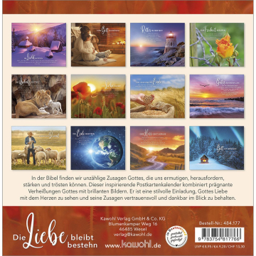Kalender-Die Liebe bleibt bestehn 2026