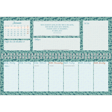 Tischkalender-Meine fröhlich-bunte Segenswoche 2026 Tischkalender-Meine fröhlich-bunte Segenswoche 2026