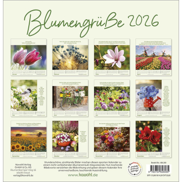 Kalender-Blumengrüße 2026 Kalender-Blumengrüße 2026
