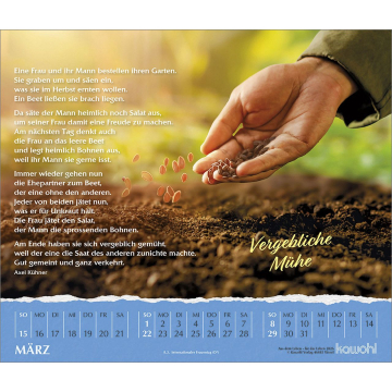 Preview: Kalender - Aus dem Leben - für das Leben 2025