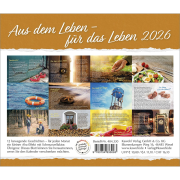 Kalender - Aus dem Leben - für das Leben 2025