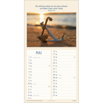 Kalender-Meine Zeit in seinen Händen 2026