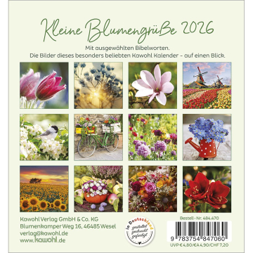 Kalender-Kleine Blumengrüße 2026