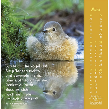 Kalender-Gottes Liebe ist wie die Sonne 2026 Kalender-Gottes Liebe ist wie die Sonne 2026