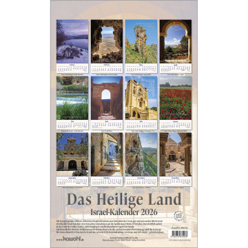 Wandkalender-Das Heilige Land 2026 Wandkalender-Das Heilige Land 2026