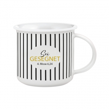 Retro-Porzellantasse - Gesegnet