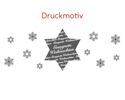 Preview: Teeglas "Stern" - Gesegnete Weihnachten