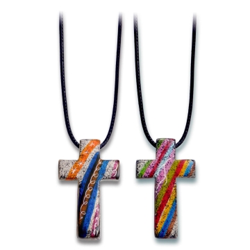 Halskette - Kreuz aus Speckstein