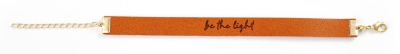 Preview: Lederarmband "be the light"