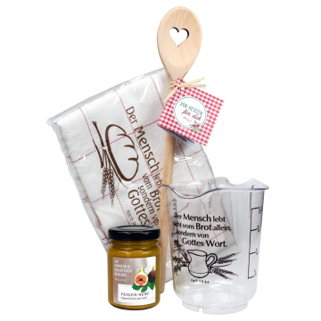 Gourmet-Set, 4-teilig "Der Mensch lebt nicht vom Brot..."