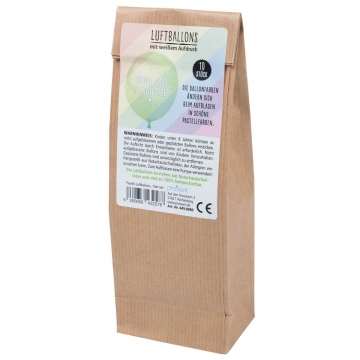 Preview: Luftballons "Schön, dass es dich gibt" - Pastell
