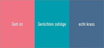 Drei-heilig-keit - Aufsteller