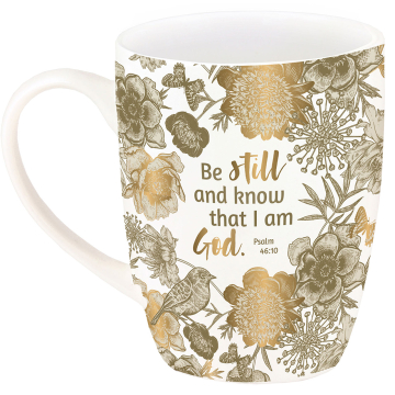 Preview: Gold-Tasse "Be still and know that I am god" Preview: Gold-Tasse "Be still and know that I am god"